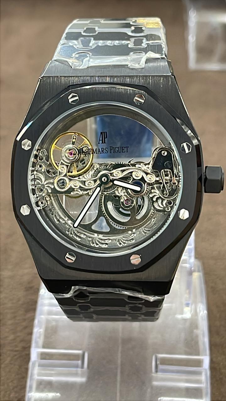 AP Royal Oak SKELETON OPEN WORKED (FULL BLACK) - MQ