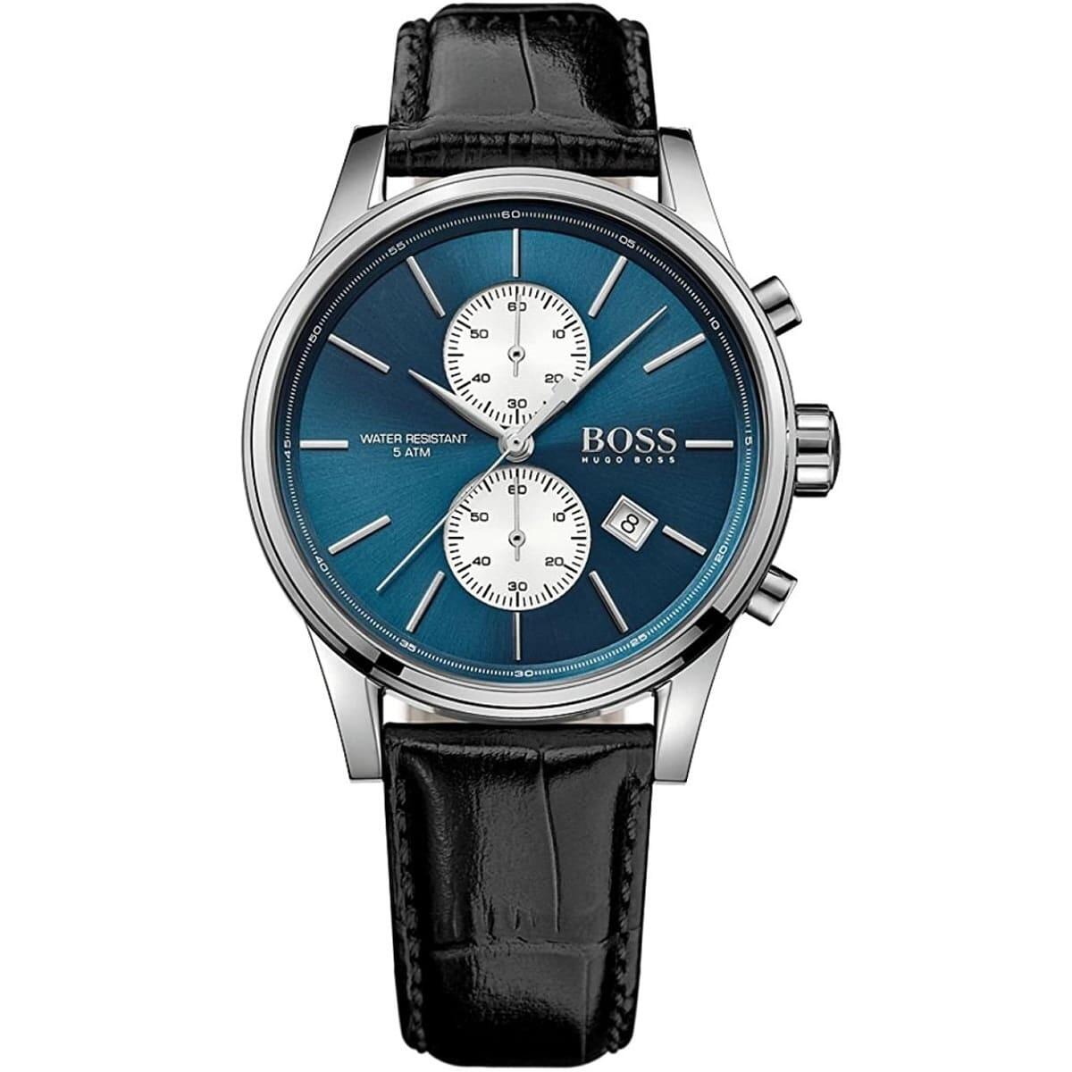 BOSS BLACK LEATHER - NAVI DIAL - CRONOGRAPH