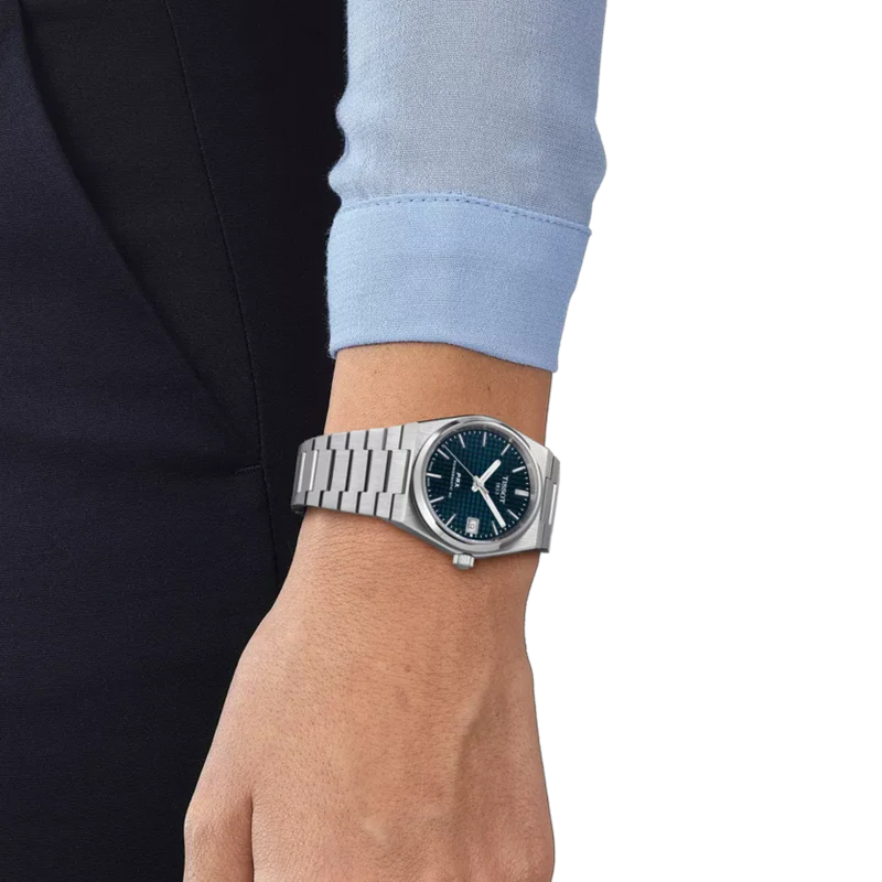 ساعة Tissot PRX Powermatic Gradient (أسود × أزرق)