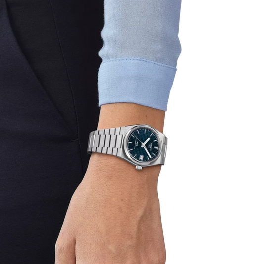 ساعة Tissot PRX Powermatic Gradient (أسود × أزرق)