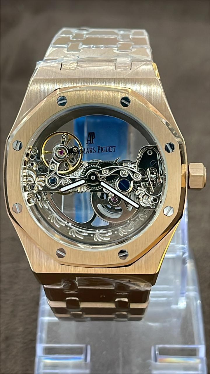 ساعة AP Royal Oak SKELETON OPEN WORKED (ذهب وردي) - MQ