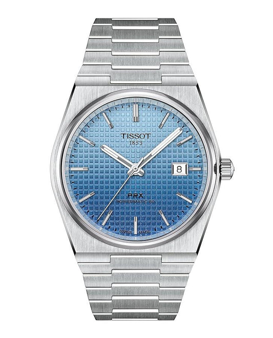 ساعة Tissot PRX Powermatic ICE BLUE Dial 