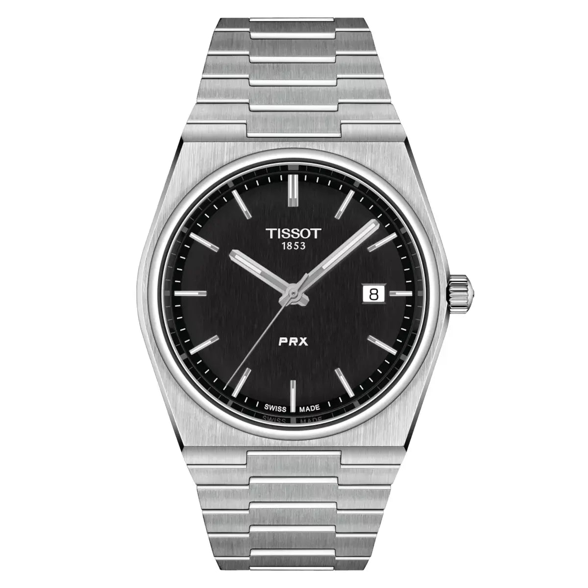 ساعة Tissot PRX Powermatic بمينا سوداء