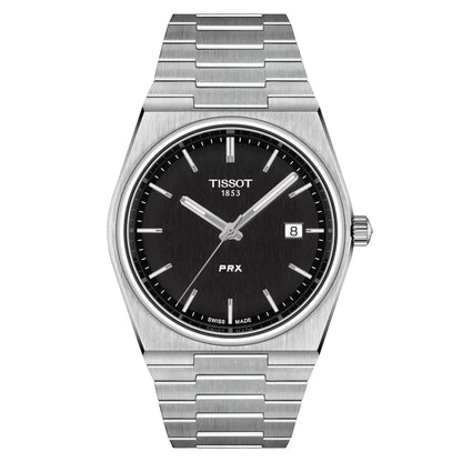 ساعة Tissot PRX Powermatic بمينا سوداء