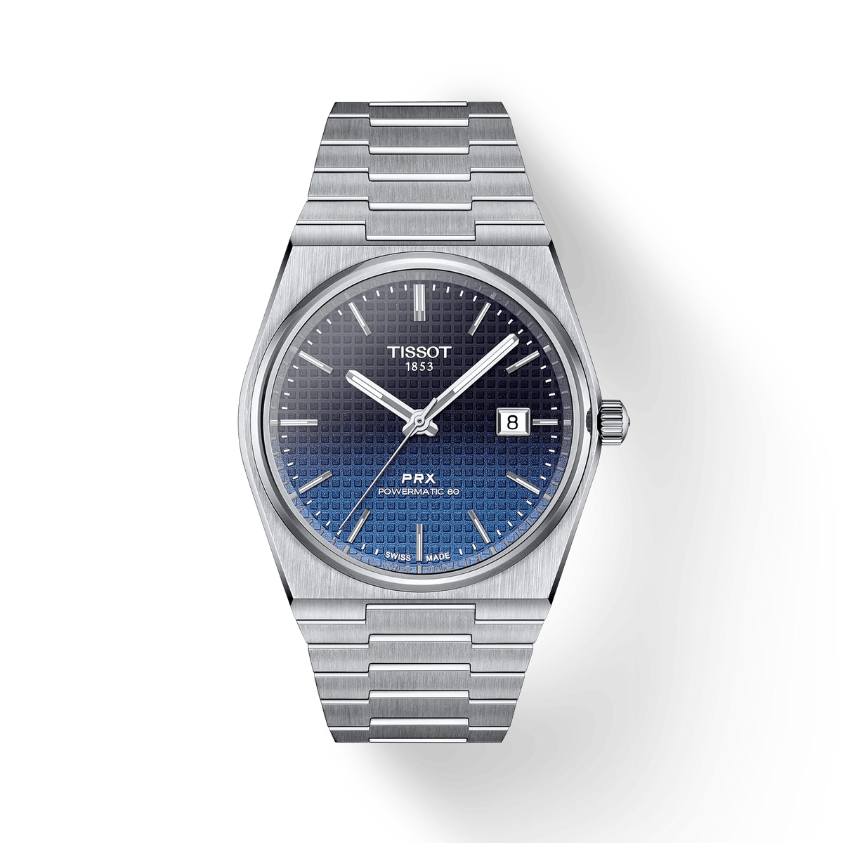 ساعة Tissot PRX Powermatic Gradient (أسود × أزرق)