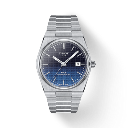 ساعة Tissot PRX Powermatic Gradient (أسود × أزرق)