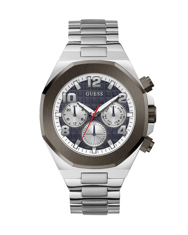 GUESS SILVER METAL - NAVI DIAL - كرونوغراف