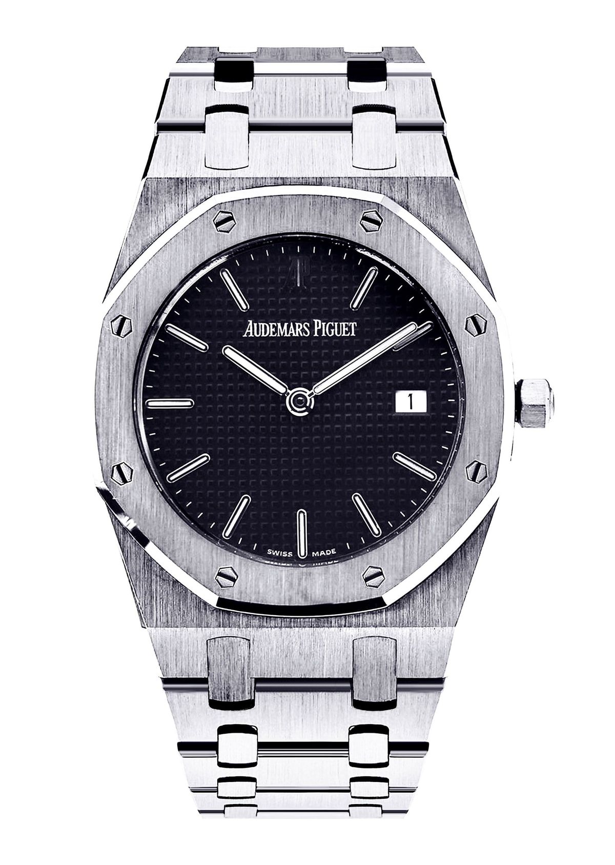AP Royal Oak Silver (SMOOTH BLACK) - MQ