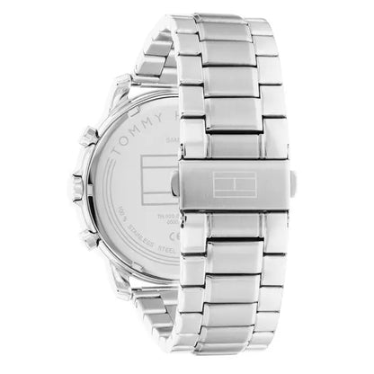 TOMMY METAL SILVER - BLACK DIAL - CHRONOGRAPH